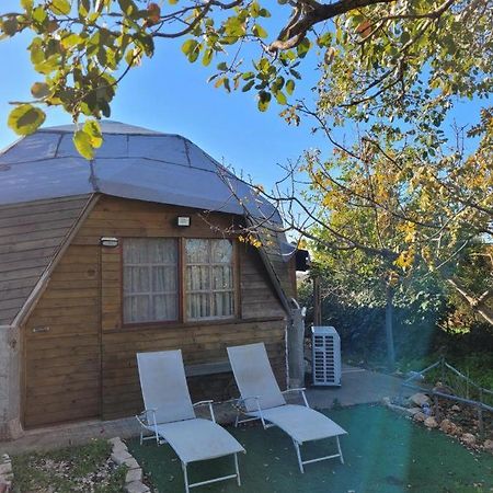 בקתת עץ בחורש במנות - דום גיאודזי - Wooden Cabin In Manot Екстер'єр фото